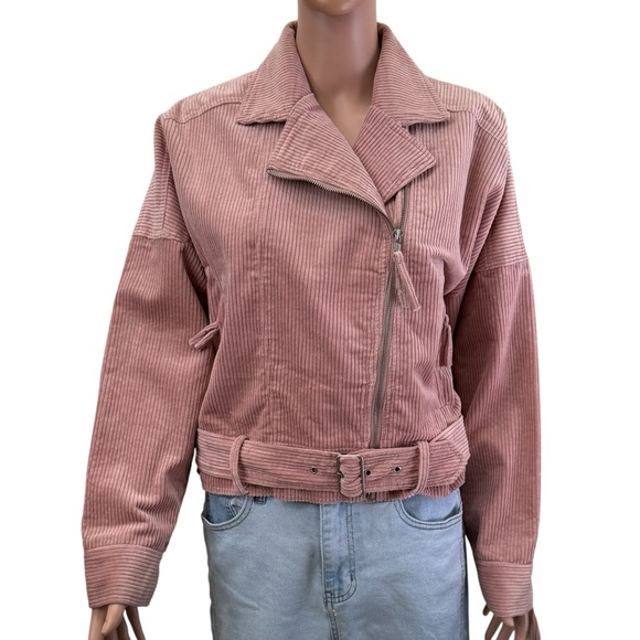 Lost + Wander Jackets & Blazers - (NWOT) Lost + Wander Notch Lapel Corduroy Moto Jacket